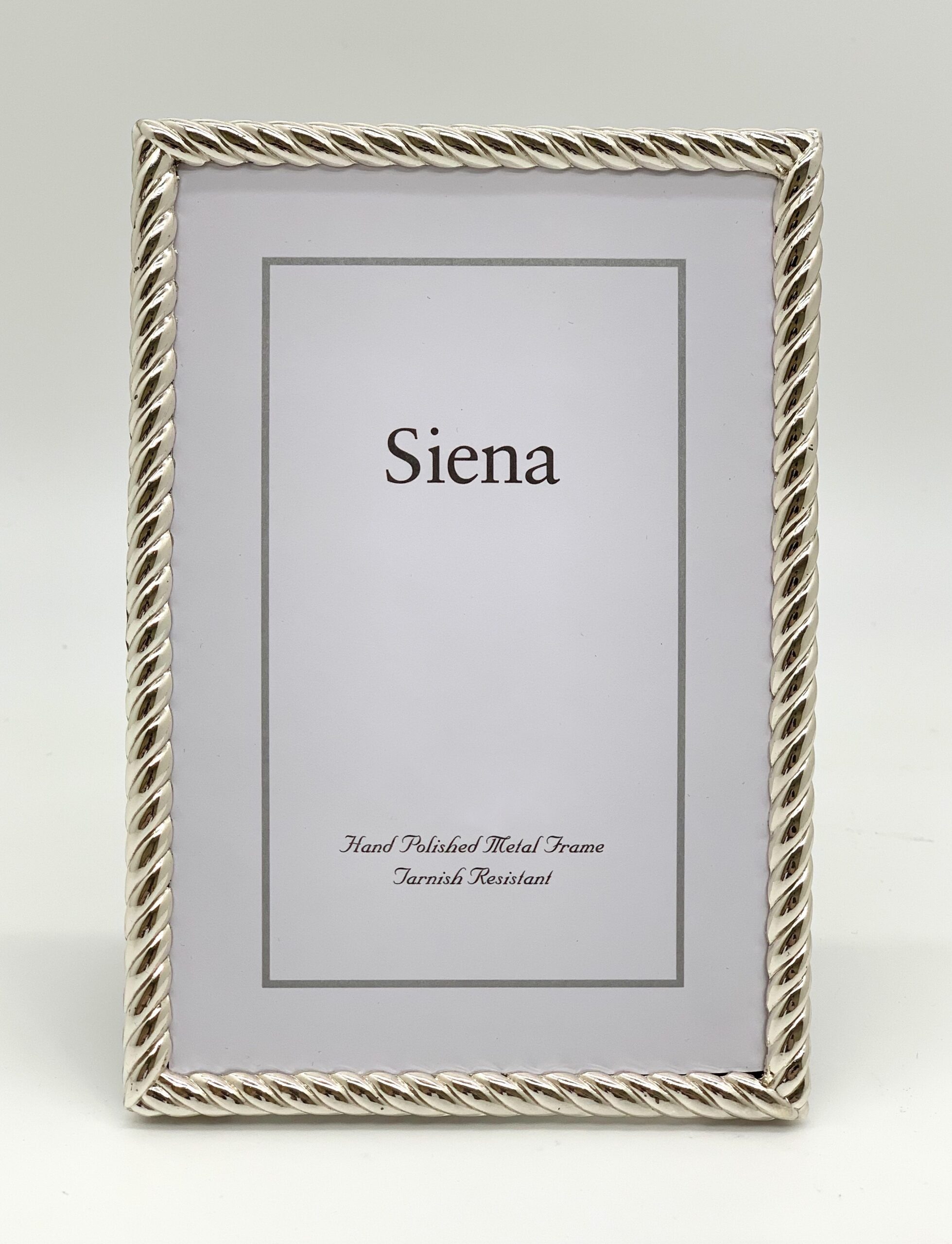 Piccione-Lynch Siena Silver Rope Frame | 4x6