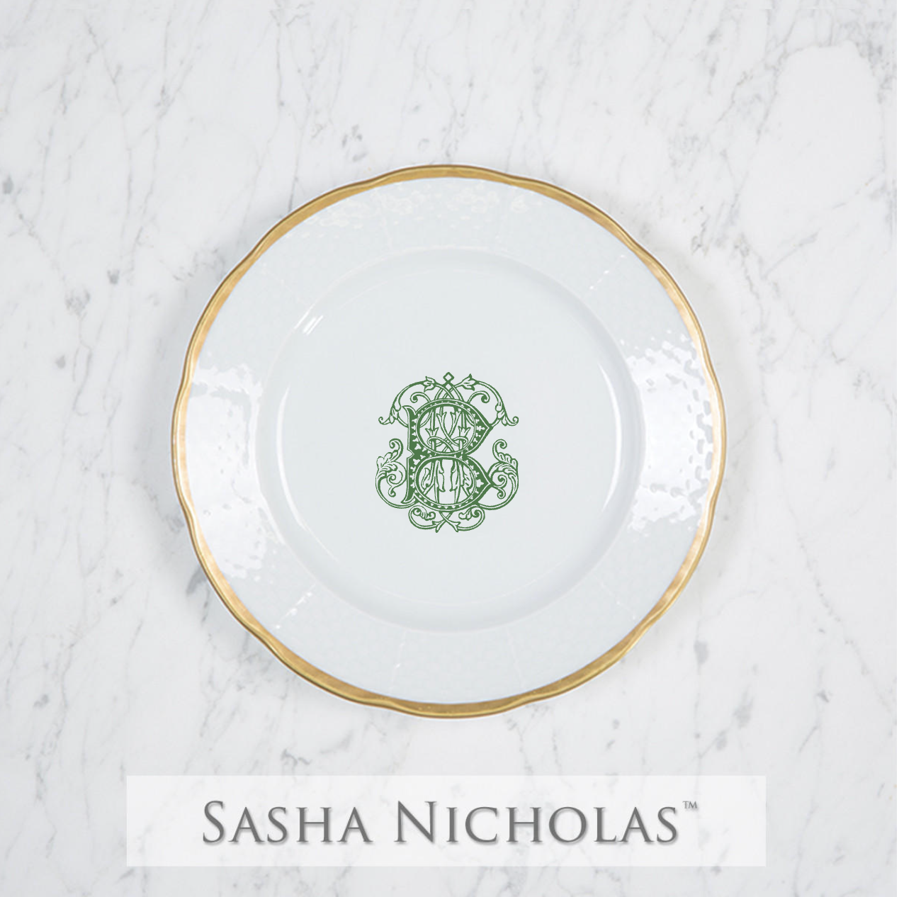 Williams- Branch Weave 24K Gold Salad Plate 