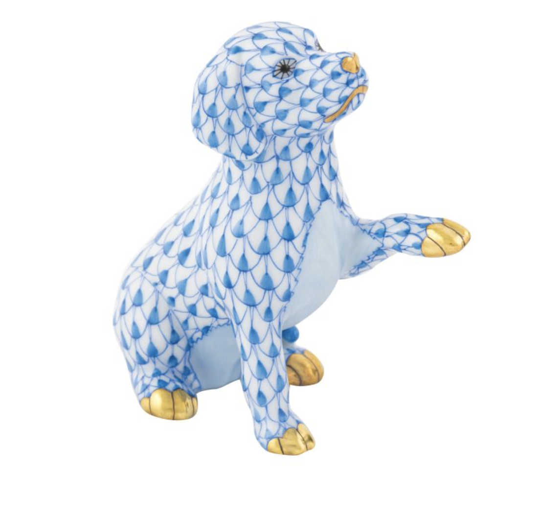 Allen-Hurth Herend Shaking Hands, Blue