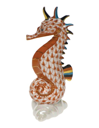 Herend Sea Horse  | Rust