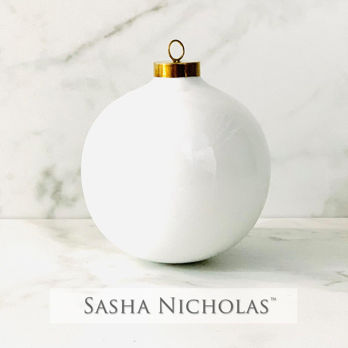 Sasha Nicholas Round Ball Ornament 