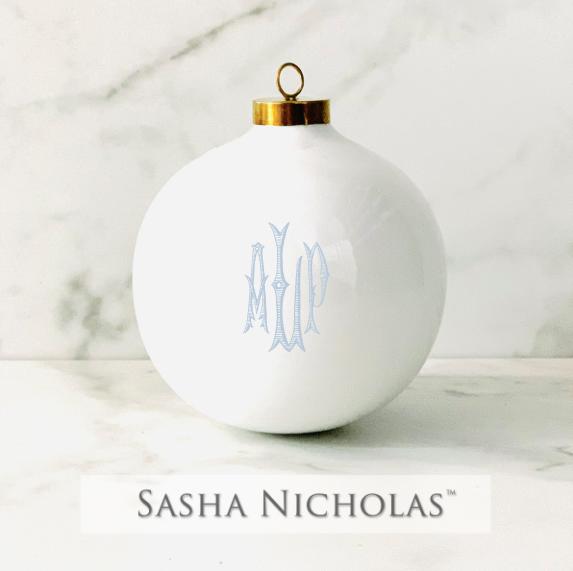 Sasha Nicholas Round Ball Ornament 