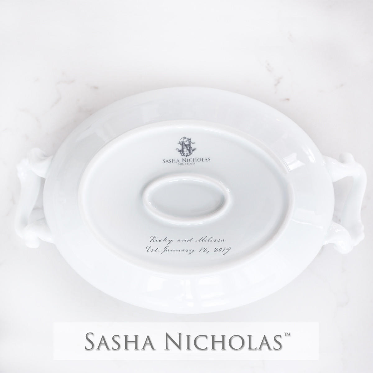 Weave Covered Tureen, SNW165, Sasha Nicholas