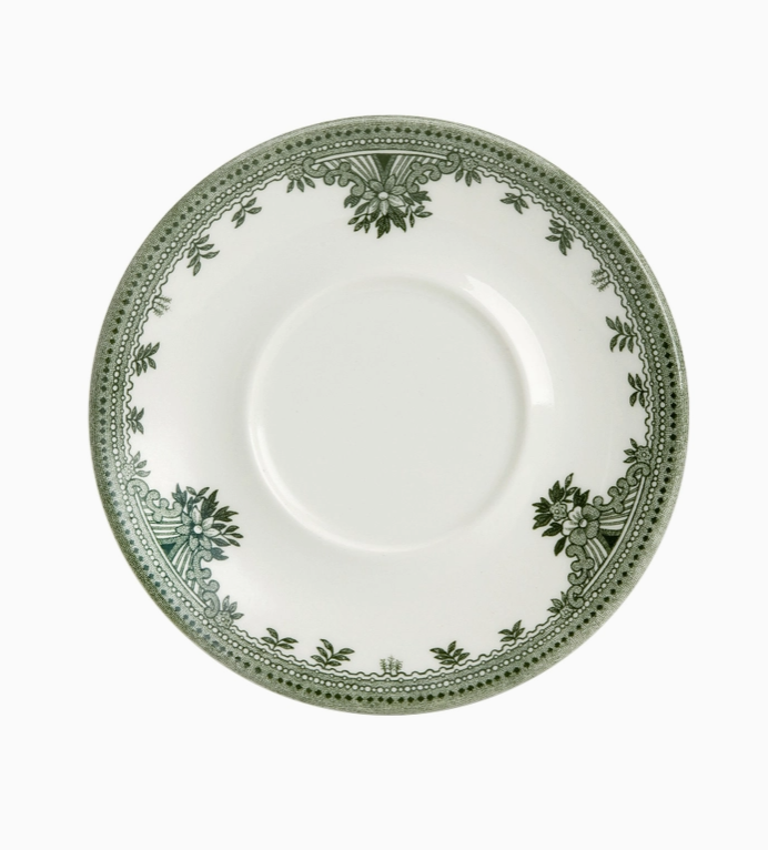 Burleigh Dark Green Asiatic Pheasants Espresso Saucer
