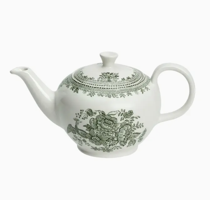 Burleigh Dark Green Asiatic Pheasants Teapot | Small
