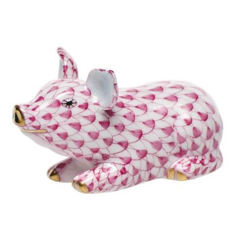 Dorr-Berra Little Pig Lying Raspberry