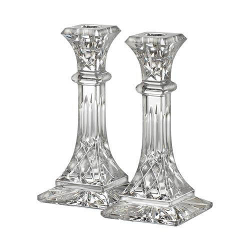Lismore Candlestick, 8", Pair, WATWWR-136679, Sasha Nicholas