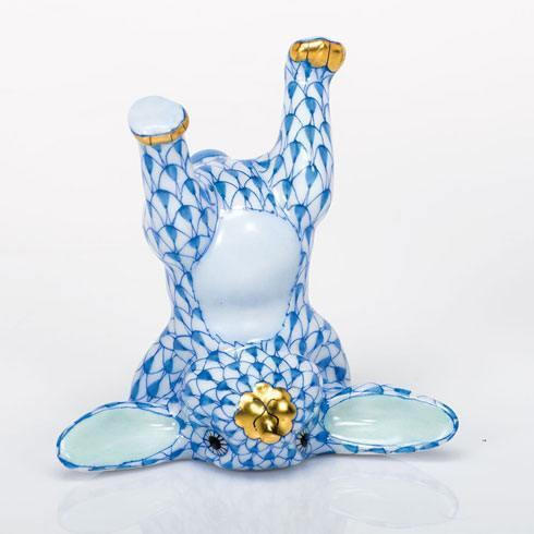 Handstand Bunny - Blue