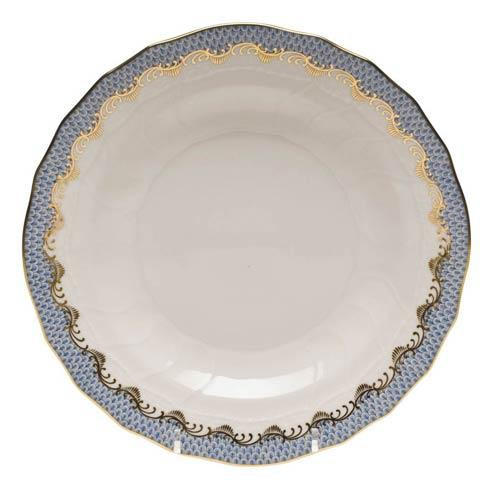 Terry-Winkel Herend Fish Scale Light Blue Dessert Plate