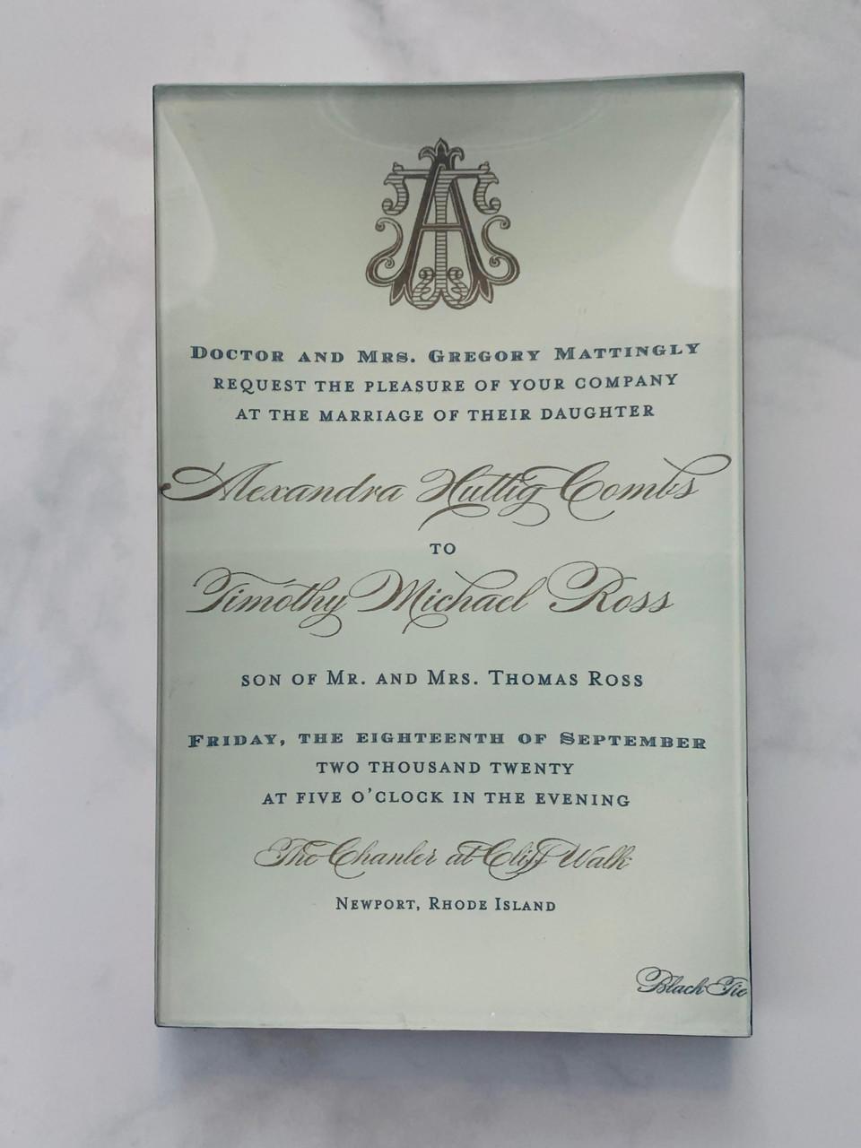 Custom Wedding Invitation Tray | 5x8