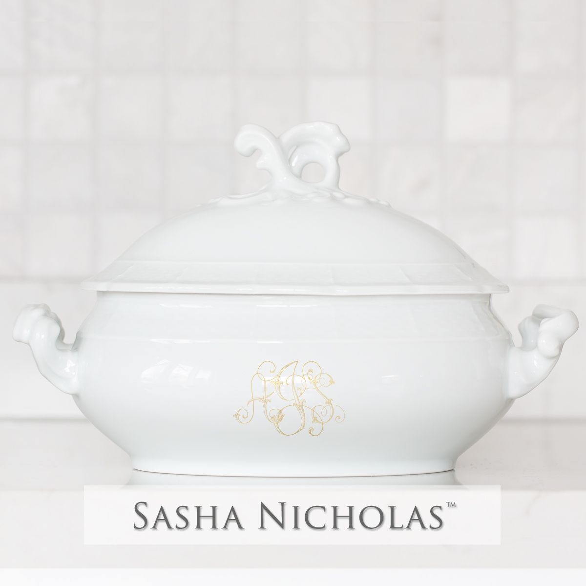 Karacal-Jurkins Weave Covered Tureen