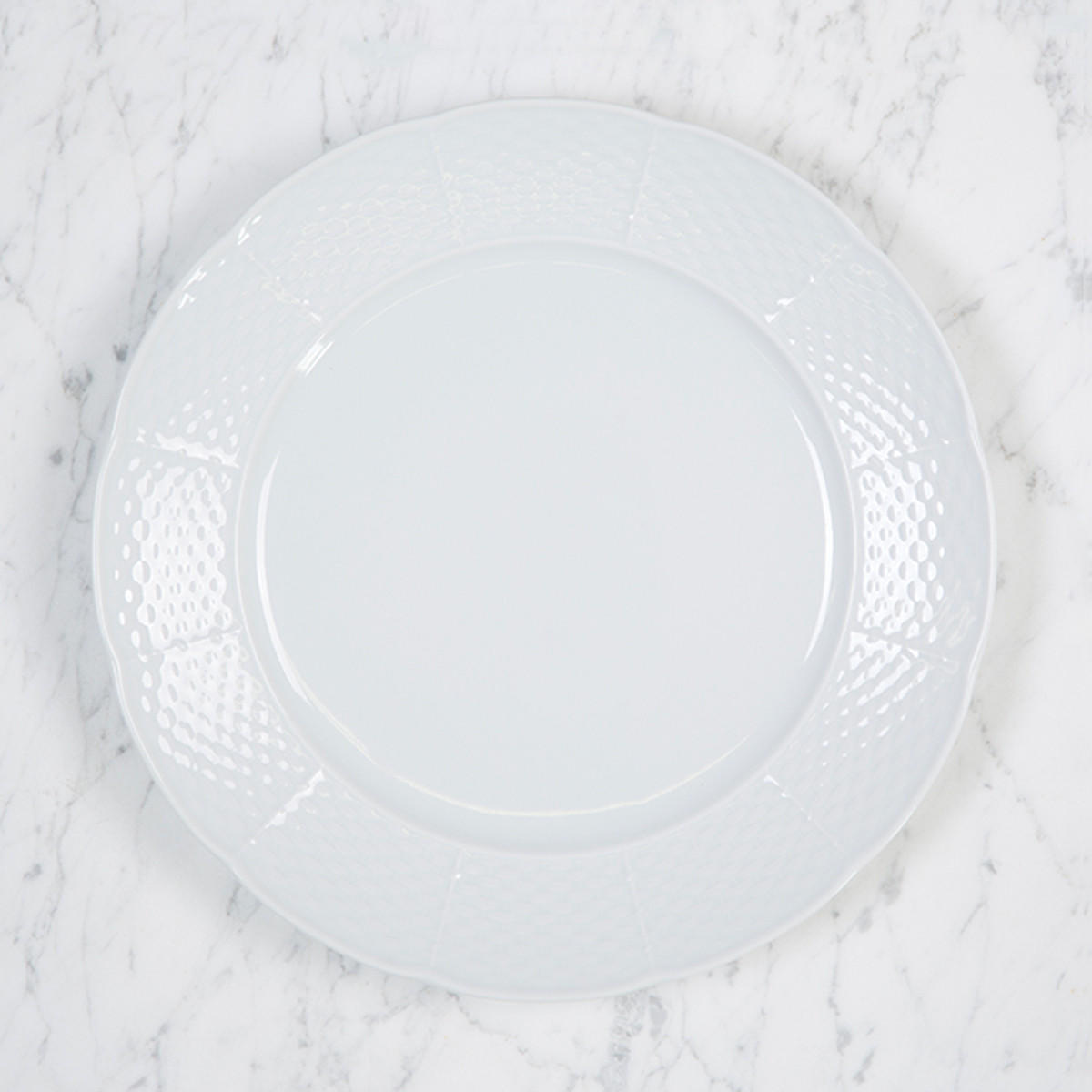 Hambright-tipper Wedding Dinner Plate Whiteware 10.25", HAMBRIGHT-TIPPER WEDDING DINNER PLATE WHITEWARE 10.25", Sasha Nicholas