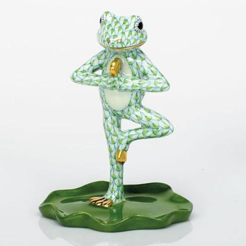 Yoga Frog In Tree Pose - Key Lime | Sasha Nicholas