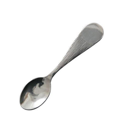 Pewter Baby Classic Large Monogram Spoon | Sasha Nicholas