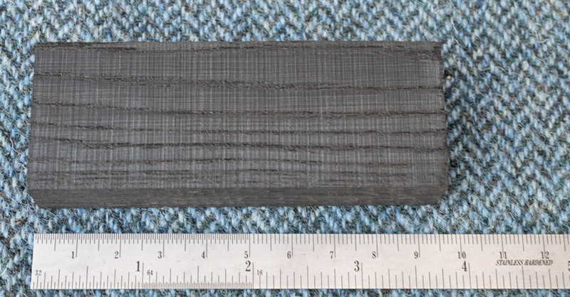 Bog Oak Sgian Dubh Handle Blank 92x37x17mm Loch Ness Origins