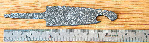 Stainless Damascus steel 'Sgian Brew' bottle-opener blade alternative