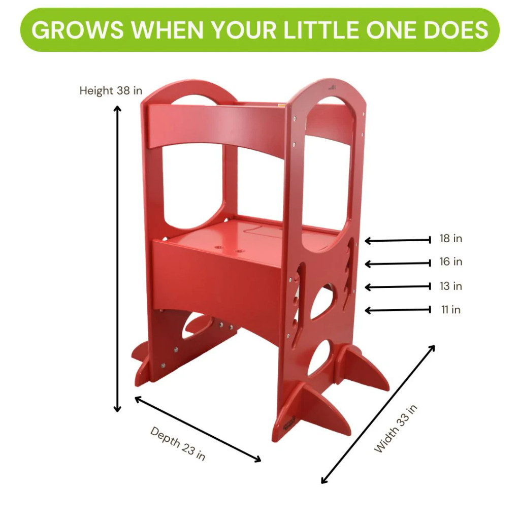 Learning Tower for Toddlers in Red