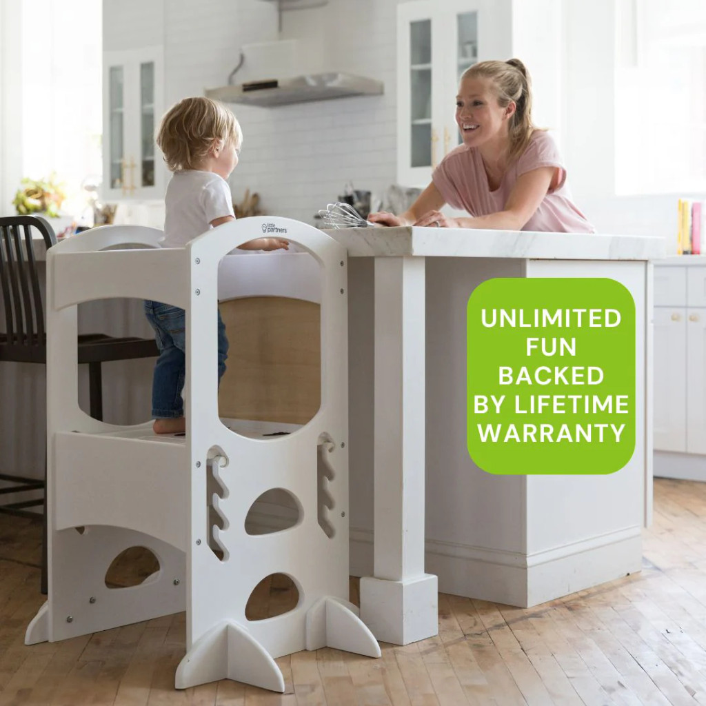 Learning Tower for kids in White