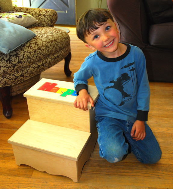 Two Step Name Puzzle Stool