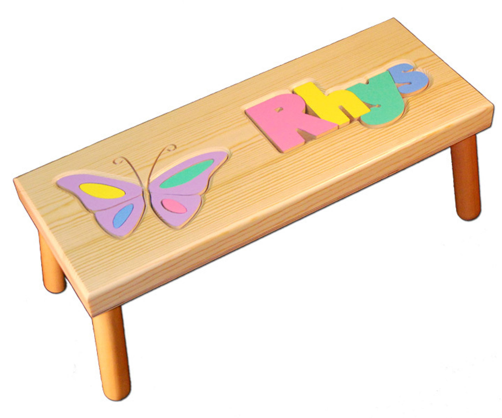 Butterfly Name Puzzle Stool