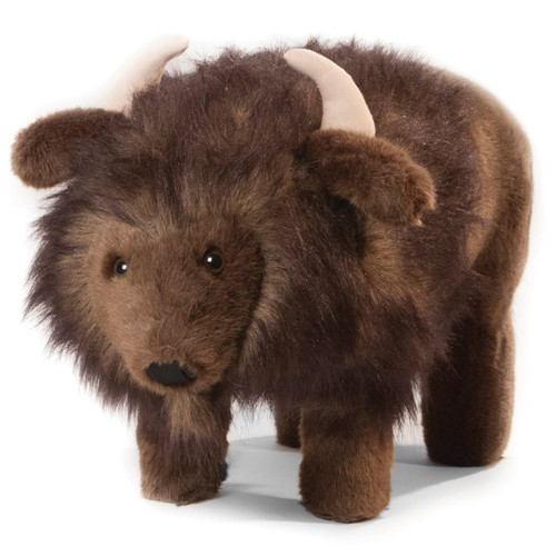 Plush Buffalo Footrest Footstool
