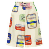 Front product shot of the Oroton Sardinia Print Short in Multi and 100% Silk for Women