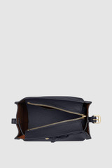 Internal product shot of the Oroton Margot Mini Bucket Bag in North Sea and Pebble Leather for Women . IP:17