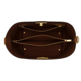 Internal product shot of the Oroton Kerr Hobo in Brandy and Smooth Leather for Women