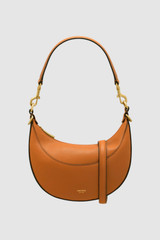 Front product shot of the Oroton Florence Small Shoulder Bag in Cognac and Premium smooth leather for Women . IP:1