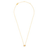 Front product shot of the Oroton Como Necklace in Worn Gold/Pearl and Brass base metal with precious metal plating/pearl for Women