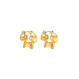 Front product shot of the Oroton Mimi Mini Huggies in Worn Gold and  for Women