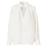 Oroton Soft Blouse in Antique White and 75% Viscose 25% Polyester for Women