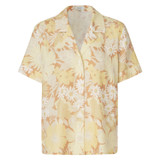 Oroton Garden Floral Shirt in Sugarcane and 100% Linen for Women