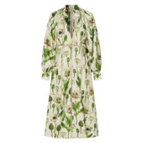Oroton Garden Poppy Dress in Soft Cream and 100% Silk for Women