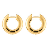 Oroton Mollie Mini Hoops in Gold and Brass Base Metal With 12Ct Gold Plating/Cubic Zirconia for Women