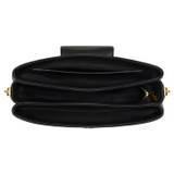 Internal product shot of the Oroton Tate Hobo in Black and Pebble Leather for Women