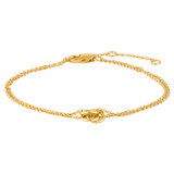Oroton Wrenley Bracelet in Gold and Brass Base Metal With 12CT Gold Plating for Women
