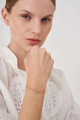 Oroton Wrenley Bracelet in Gold and Brass Base Metal With 12CT Gold Plating for Women