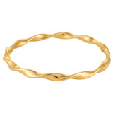 Oroton Elodie Bangle in Gold and Brass Base Metal With 12CT Gold Plating for Women
