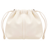 Detail product shot of the Oroton Curtis Crossbody in Clotted Cream and Recycled Smooth Leather for Women