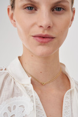 Oroton Wrenley Necklace in Gold and Brass Base Metal With 12CT Gold Plating for Women