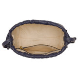 Internal product shot of the Oroton Curtis Crossbody in North Sea and Recycled Smooth Leather for Women
