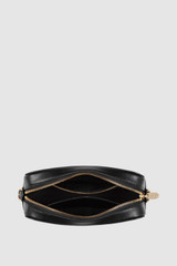 Internal product shot of the Oroton Inez Chain Crossbody in Black and Shiny Soft Saffiano for Women . IP:17