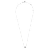 Front product shot of the Oroton Phoebe Necklace in Silver/Crystal and Brass Base With Rhodium Plating for Women