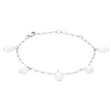 Front product shot of the Oroton Farah Bracelet in Silver and Brass Base With Rhodium Plating for Women