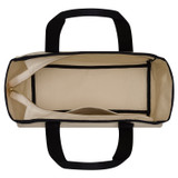 Internal product shot of the Oroton Lara Large Tote in Natural and Recycled Canvas for Women