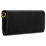 Back product shot of the Oroton Tate Crossbody in Black and Pebble Leather for Women