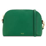 Front product shot of the Oroton Inez Slim Crossbody in Emerald and Shiny Soft Saffiano for Women