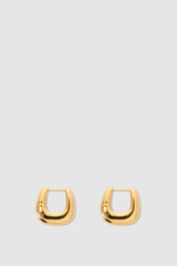 Internal product shot of the Oroton Raelyn Hoops in Gold and Brass for Women . IP:17