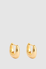 Front product shot of the Oroton Raelyn Huggies in Gold and Brass for Women . IP:1